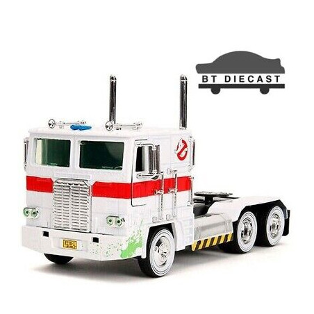 OPTIMUS PRIME X ECTO 1 TRANSFORMERS 1/24 JADA