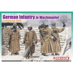 INFANTERIE ALLEMANDE EN MANTEAU D'HIVER LENINGRAD 1943 1/35 DRAGON