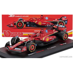 FERRARI F1 SF-24 TEAM SCUDERIA FERRARI N°16 CHARLES LECLERC GRAND PRIX DE MONACO 2024 1ER 1/43 BURAGO