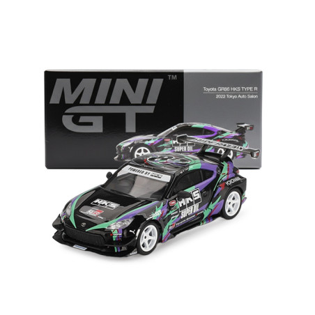 TOYOTA GR86 HKS TYPE-R 2022 1/64 MINI GT