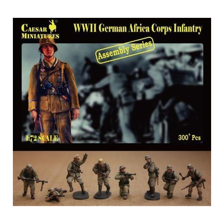 INFANTERIE ALLEMANDE AFRICA CORPS 1941-1942 1/72 CESAR MINIATURE