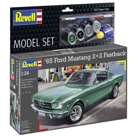 MODEL SET FORD MUSTANG 2+2 FASTBACK 1965 1/24 REVELL