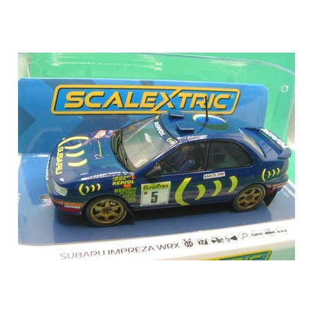 1/32 SCALEXTRIC SUBARU IMPREZA WRX N°5 RALLYE MONTE CARLO 1995