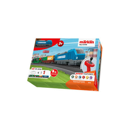 1/87 MARKLIN MY WORLD COFFRET DE DEPART LOGISTIQUE DE CONTENEURS