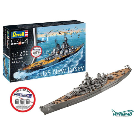 STARTER KIT USS NEW JERSEY 1/1200 REVELL