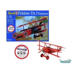 STARTER KIT FOKKER DR.1 TRIPLAN 1/72 REVELL