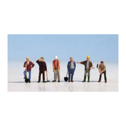 1/87 NOCH PERSONNAGES OUVRIERS DU BATIMENT