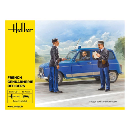 OFFICIER GENDARMERIE FRANCAISE 1/24 HELLER