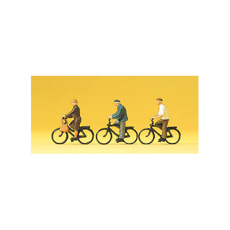 1/87 PREISER PERSONNAGES LES CYCLISTES