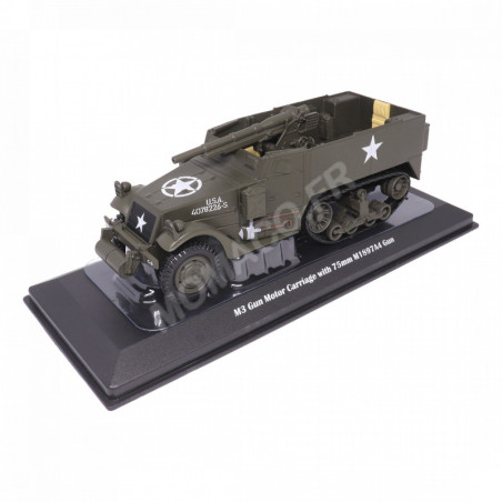 M3 AVEC CANON M1897A4 DE 75MM 1/43 MOTOR CITY CLASSIC