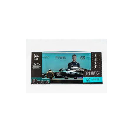 MERCEDES GP F1 W16 TEAM AMG PETRONAS MOTORSPORT N°63 GEORGES RUSSELL 2025 1/43 BURAGO 1