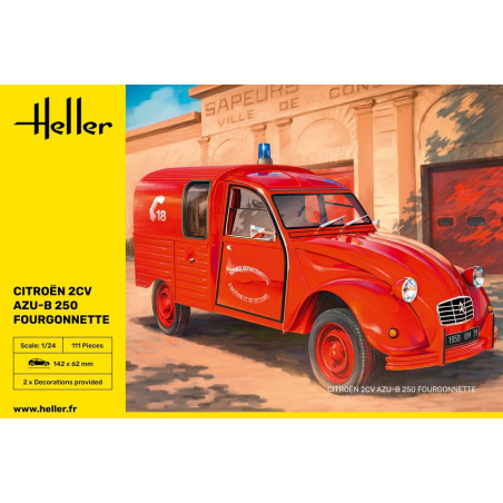 CITROEN 2CV AZU-B 250 FOURGONNETTE 1/24 HELLER