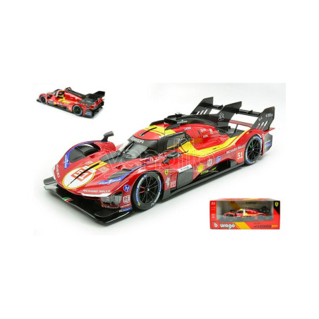 FERRARI 499P 3.0L TURBO V6 N°51 24H DU MANS 2025 3EME 1/18 BURAGO
