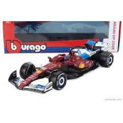 FERRARI F1 SF-25 TEAM SCUDERIA FERRARI HP N°16 CHARLES LECLERC GRAND PRIX DE MIAMI 2025 1/18 BURAGO