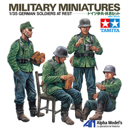 SOLDATS ALLEMANDS AU REPOS 1/35 TAMIYA