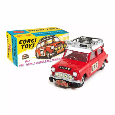 MINI COOPER S VAINQUEUR RALLYE MONTE CARLO 1967 N°339 1/45 CORGI