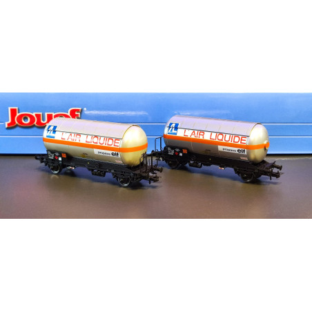 1/87 JOUEF COFFRET 2 WAGONS GAZIER AIR LIQUIDE SNCF