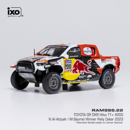 TOYOTA GR DKR HILUX EVO T1 N°200 RALLYE PARIS-DAKAR 2023 1ER 1/43 IXO