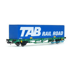 1/87 PIKO WAGON PLAT CONTAINER TAB SNCF