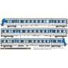 1/87 EPM COFFRET 3 VOITURES RRR N°37 LIVREE BLEU TER RHONES ALPES  SNCF 1