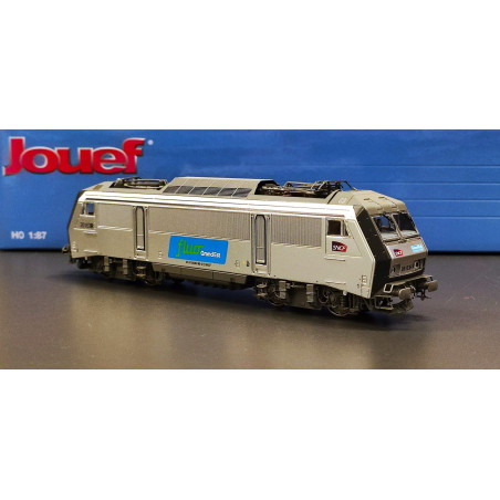 1/87 JOUEF LOCOMOTIVE ELECTRIQUE BB 26163R LIVREE FLUO GRAND EST ANALOGIQUE SNCF