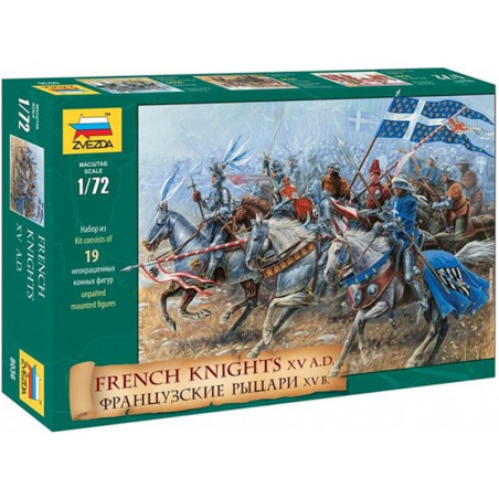 CHEVALIERS FRANCAIS XVEME SIECLE 1/72 ZVESDA