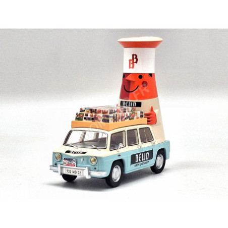 RENAULT 8 GUERTON BELIN TDF 1965 VERSION 1 AVEC GRAND PERSONNAGE 1/43 FRANSTYLE
