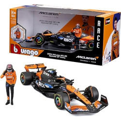 MCLAREN F1 MCL38 TEAM MCLAREN N°4 LANDO NORRIS GRAND PRIX DU JAPON 2024 AVEC FIGURINE 1/24 BURAGO