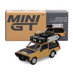 LAND ROVER RANGE ROVER CAMEL TROPHY SUMATRA 1981 1ER  1/64 MINI GT