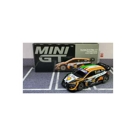 HYUNDAI I20 N N°11 RALLYE DE CROATIE 2023 1/64 MINI GT