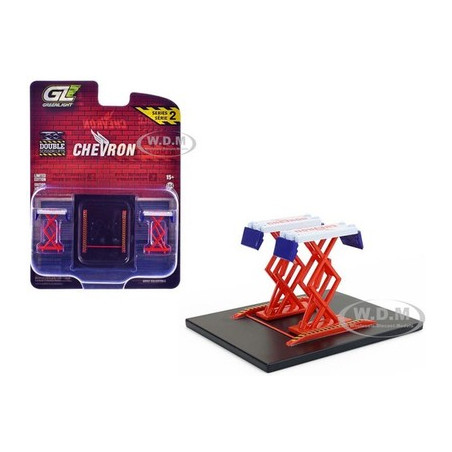 PONTS ELEVATEURS A CISEAUX DOUBLE CHEVRON 1/64 GREENLIGHT