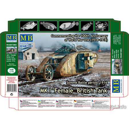 MK I FEMALE 1/72 MASTERBOX