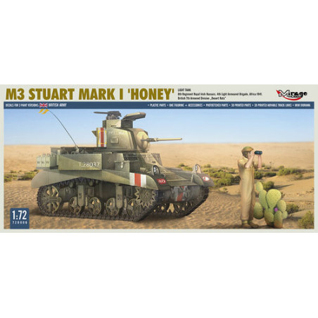 M3 STUART MK I HONEY 1/72 MIRAGE HOBBY