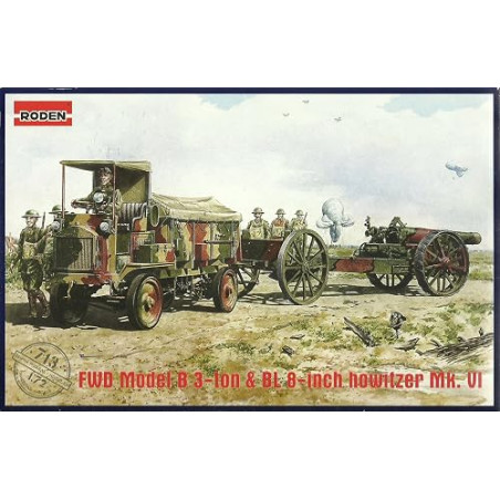 FWD MODEL B 3 & CANON HOWITZER MK.VI 1/72 RODEN