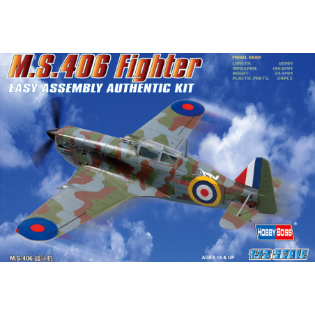 M.S.406 FIGHTER 1/72 HOBBY BOSS