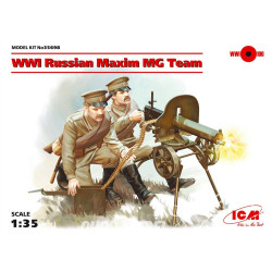 EQUIPEMENT DE MITRAILLEUSE RUSSE MG + FIGURINES 1/35 ICM