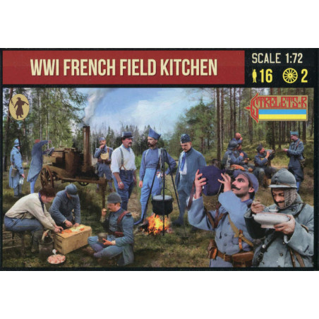INFANTERIE FRANCAISE AU REPAS  1/72 STRELETS