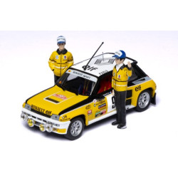 RENAULT 5 TURBO N°9 RALLYE MONTE CARLO 1980 AVEC 2 FIGURINES  1/43 IXO