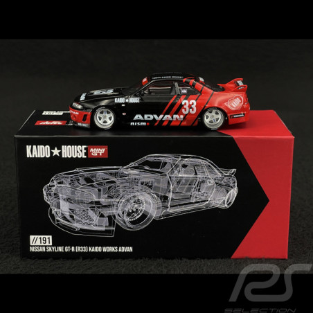 NISSAN SKYLINE GT-R R33 N°33 1/64 KAIDO HOUSE