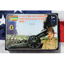 OBUSIER 8 POUCES MK VII + FIGURINES  1/72 STRELETS