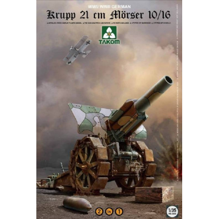 CANON KRUPP 21 CM MORSER 10/16 1/35 TAKOM
