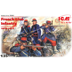 INFANTERIE DE LIGNE FRANCAISE 1870-1871 1/35 ICM