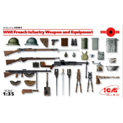ARMEMENT ET EQUIPEMENT INFANTERIE FRANCAISE  1/35 ICM