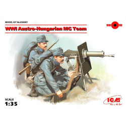 EQUIPE AUSTRO-HONGROISE AVEC MITRAILLEUSE  1/35 ICM