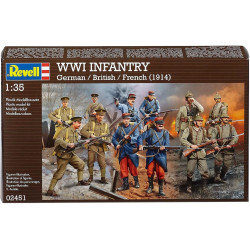 WWI INFANTERIE ALLEMANDE , BRITANNIQUE ET FRANCAISE 1914 1/35 REVELL
