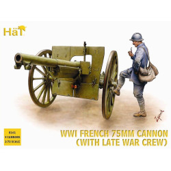 CANON FRANCAIS 75MM AVEC FIGURINE 1/72 HAT