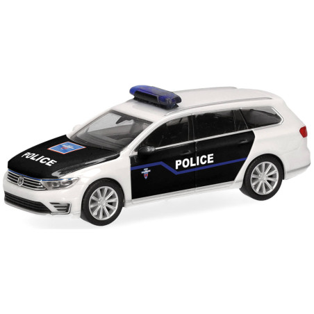 1/87 HERPA VW PASSAT VARIANT GTE POLICE DE PARIS