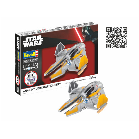 STARTER KIT ANAKIN'S STARFIGHTER STAR WARS 1/58 REVELL