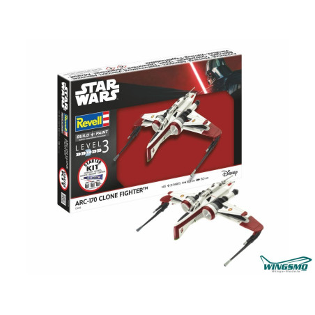 STARTER KIT ARC-170 FIGHTER STAR WARS 1/83 REVELL