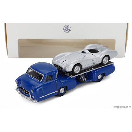 MERCEDES BENZ RENNTRANSPORTER + MERCEDES BENZ W196 1954 1/64 NOREV